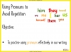 Using Pronouns to Avoid Repetition - KS3 Teaching Resources (slide 2/22)